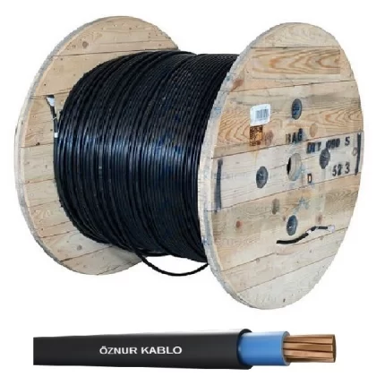 Öznur 1X NYY Yeraltı Kablosu PVC İzoleli YVV Kablo 0,6/1KV