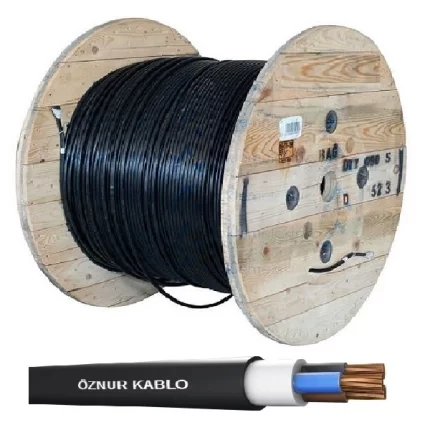Öznur 3X NYY Yeraltı Kablosu PVC İzoleli YVV Kablo 0,6/1KV