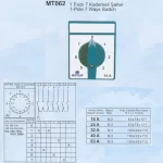 METOP MT062 pako şalter 7 kademeli