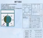Voltmetre Komitatörü 6 Pozlu