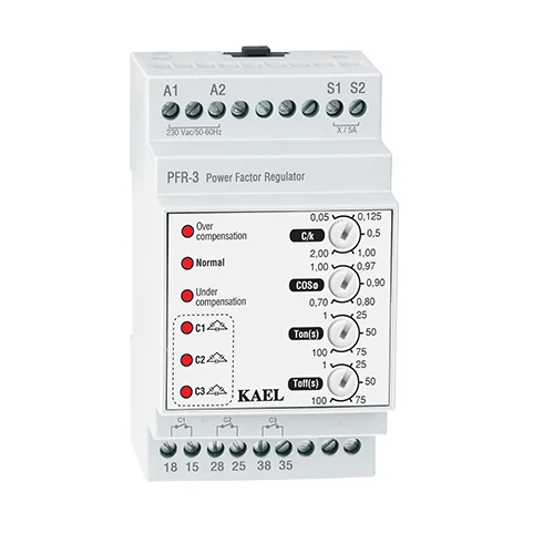 PFR-3 Reaktif Güç Kontrol Rölesi 3 Kademe PFR-3