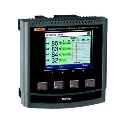 4 Kanallı Sıcaklık Kontrol Cihazı TC-PT100
