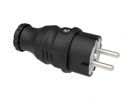 Monofaze Kauçuk Seri 1x16A. (2P+E) 200/250V. Düz Fiş
