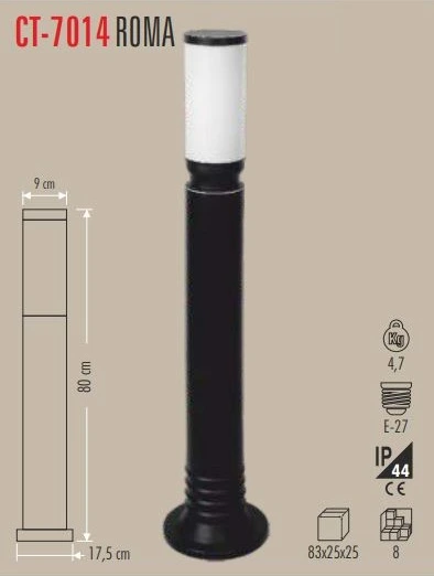 Cata Ct-7014 Roma Bahçe Armatürü