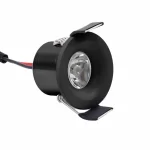 1,5W Yildiz Spot Power Ledli Siyah Kasa
